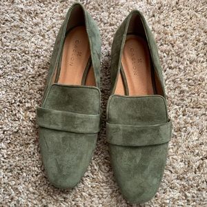 COPY - Olive kidsuede shoes